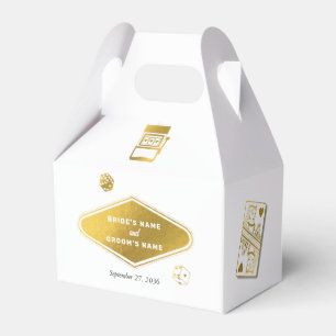 Caja Para Regalos El Casino de Las Vegas en el destino de la boda de