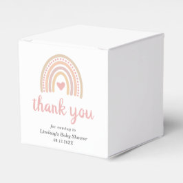 Caja Para Regalos El corazón rosado adorable Chica Boho Rainbow Baby