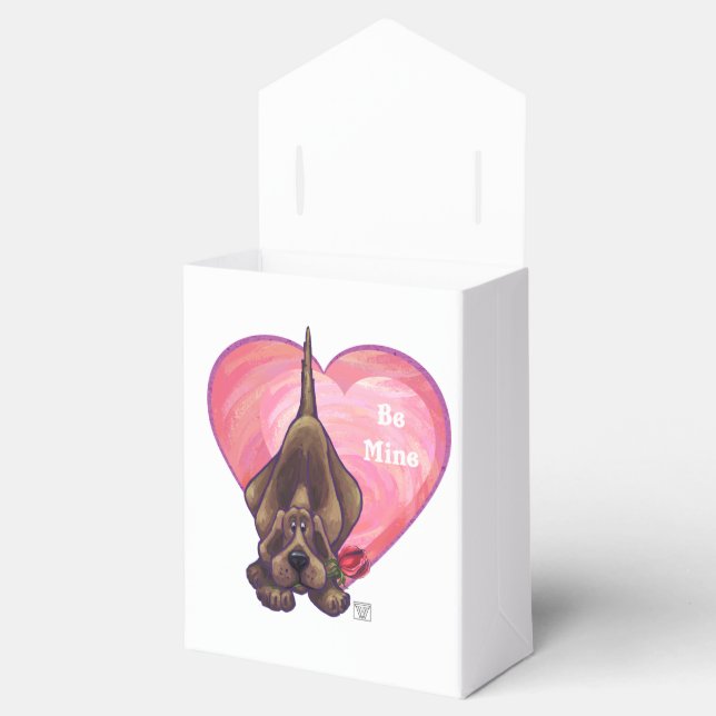 Caja Para Regalos El día de San Valentín de perro de Hound (Abierto)