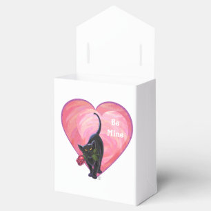 Caja Para Regalos El día de San Valentín del gato negro