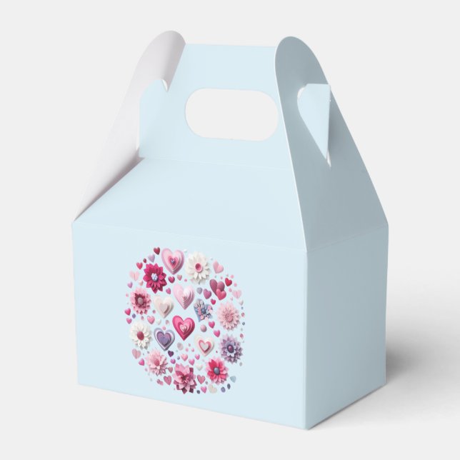 Caja Para Regalos El día de San Valentín floral (Front Side)
