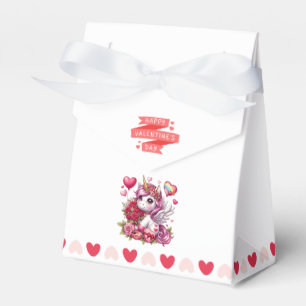 Caja Para Regalos El día de San Valentín lindo unicornio