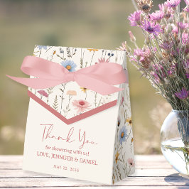 Caja Para Regalos El encantador y suave Pastel Boho Floral Baby Show