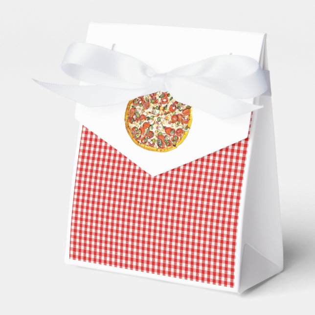 Caja Para Regalos El Fiesta de Pizza Candy favorece las bolsas para  (Front Side)