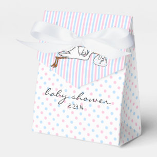 Caja Para Regalos El género rosado y azul revela Baby Shower