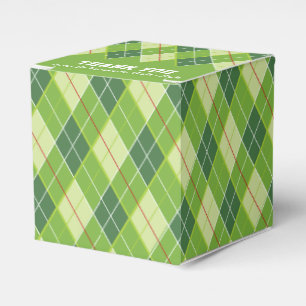 Caja Para Regalos El golf del verde del estilo de Argyle le agradece