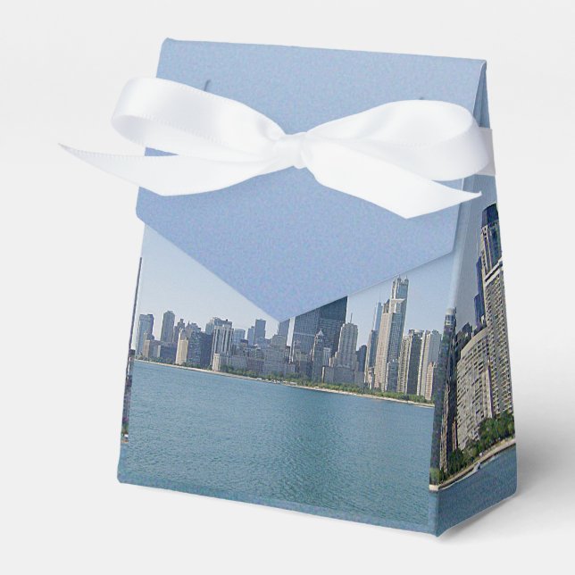 Caja Para Regalos El horizonte de Chicago (Front Side)
