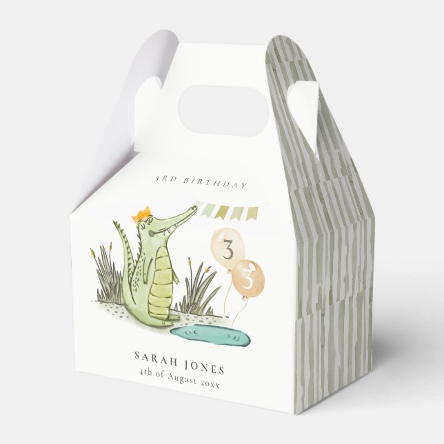Caja Para Regalos El lagarto de Chomp en el pantano cualquier cumple (Front Side)