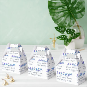 Caja Para Regalos El lema gracioso de SlipperyJoe en Sarcasm diciend