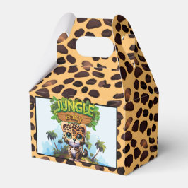 Caja Para Regalos El leopardo lindo imprime la jungla bebé Safari Ca