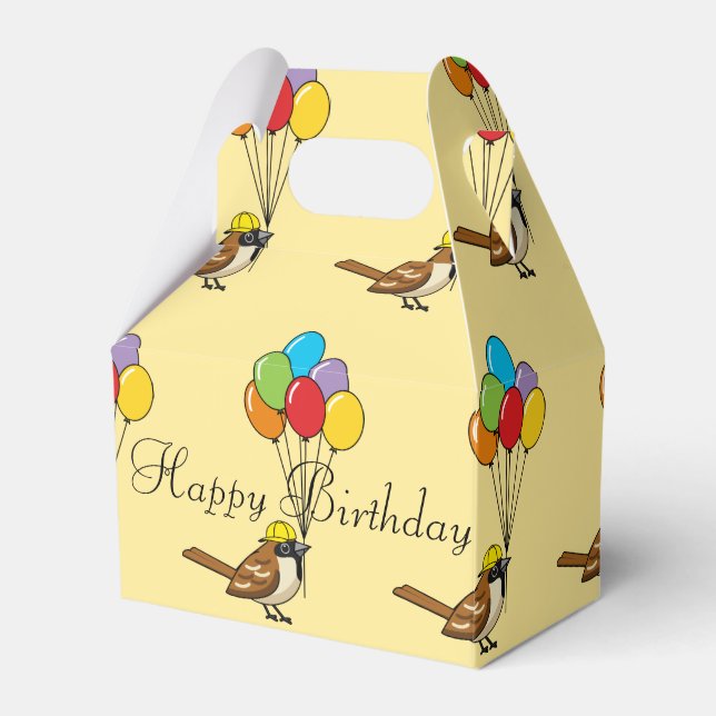 Caja Para Regalos El lío del Personalizado con los globos Cumpleaños (Front Side)