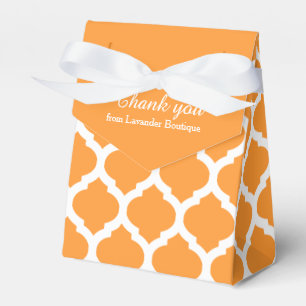 Caja Para Regalos El modelo blanco anaranjado del enrejado le