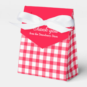 Caja Para Regalos El modelo rojo y blanco de la guinga le agradece