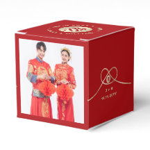 El nudo dorado rojo doble felicidad Boda chino