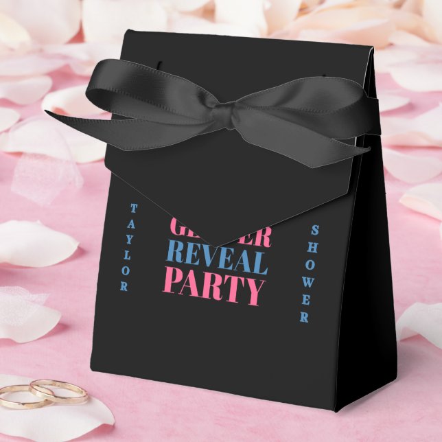 Caja Para Regalos "¿Él o Ella? ¿Qué será el bebé?" (Boda)