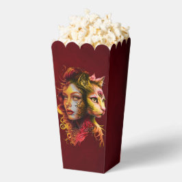 Caja Para Regalos El secreto de la simbiosis de una mujer y un gato,