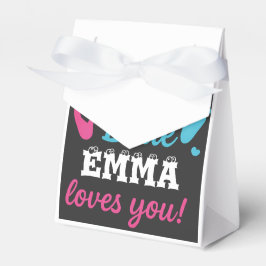 Caja Para Regalos El sexo personalizado revela que el bebé rosa o az