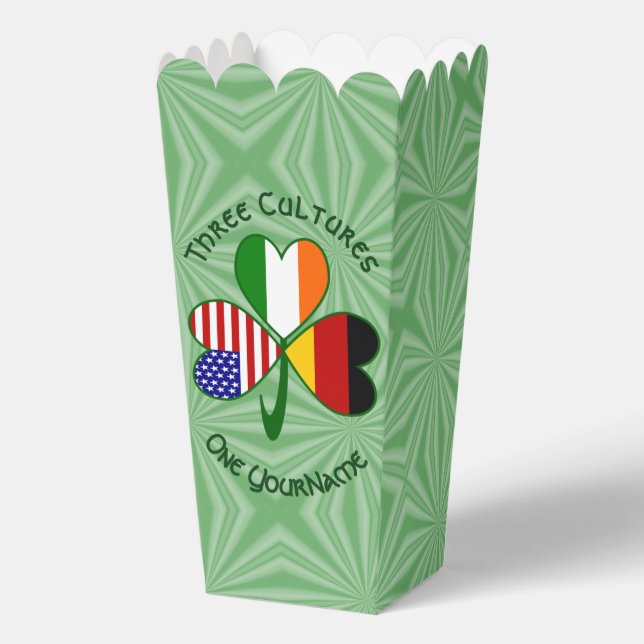 Caja Para Regalos El Shamrock americano alemán personifica el palomi (Anverso)