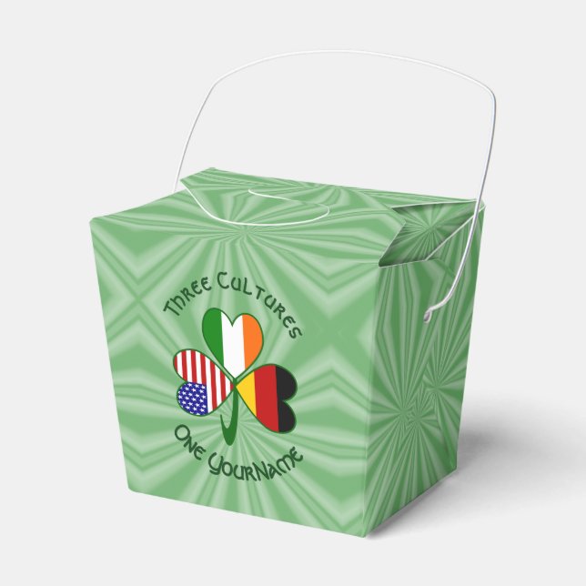 Caja Para Regalos El Shamrock americano armenio-irlandés se lleva (Front Side)