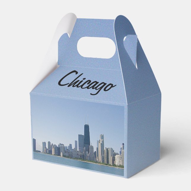 Caja Para Regalos El Skyline de Chicago (Reverso)