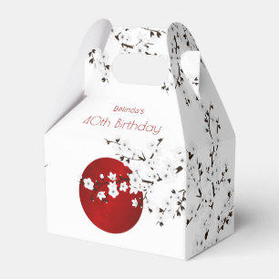 Caja Para Regalos El sol naciente japonés gracias por su cumpleaños