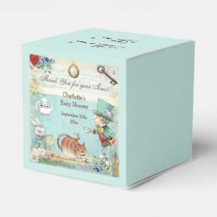 Caja Para Regalos El sombrerero enojado Baby Shower le agradece