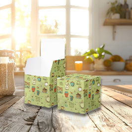 Caja Para Regalos El té y el té de miel en verde