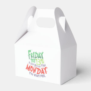 Caja Para Regalos El viernes 13 es mejor que el lunes lo que sea