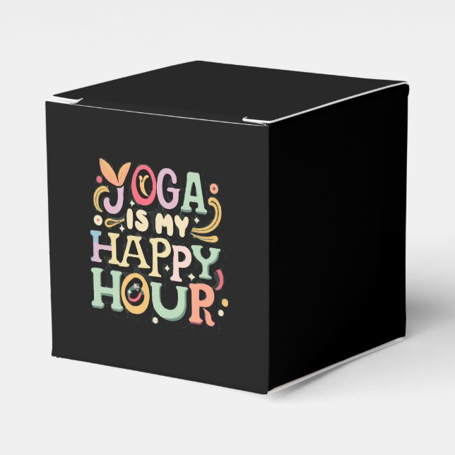 Caja Para Regalos El yoga es mi hora feliz (Costado Anverso)