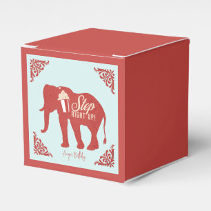 Caja Para Regalos Elefante de palomitas de maíz de circo retro para