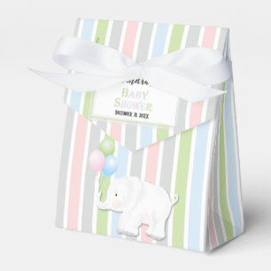 Caja Para Regalos Elefante Género Neutral Baby shower