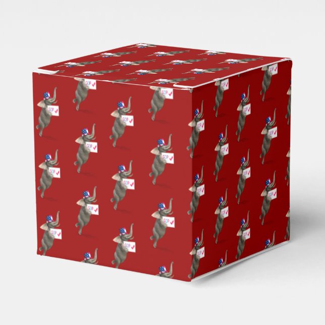 Caja Para Regalos Elefante GOP (Costado Anverso)