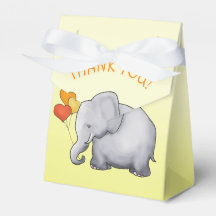 Elefante Neutral de los globos del corazón amarill