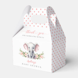 Caja Para Regalos Elefante rosa lindo Niñita de cacahuete