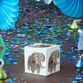 Caja Para Regalos Elefantes de Arte Animal Salvaje Color Personaliza