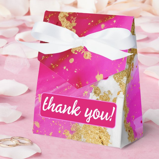 Caja Para Regalos Elegancia etérea: Boda inspirado en el geode rosad (Boda)