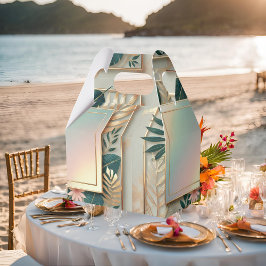 Caja Para Regalos Elegancia tropical Minimalista