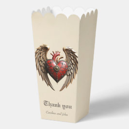 Caja Para Regalos Elegancia vintage: un reloj y un corazón elegantes