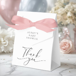 Caja Para Regalos Elegant Black White Thank You