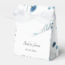 Caja Para Regalos Elegant Blue Floral Wedding