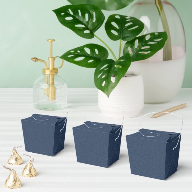 Caja Para Regalos Elegant Blue Textured Takeout Gift Boxes (Múltiple)