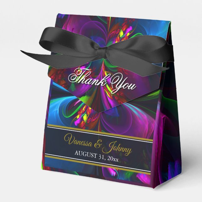 Caja Para Regalos Elegant Classic Modern Floral Pattern #902 Wedding (Front Side)