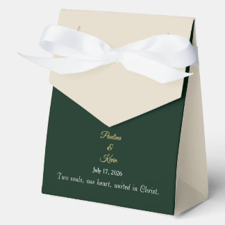 Caja Para Regalos Elegant Emerald Wedding Favor