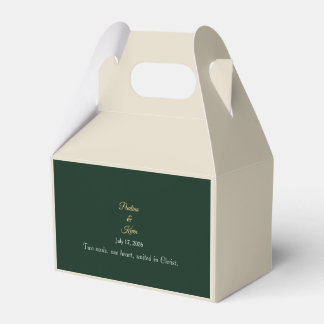 Caja Para Regalos Elegant Emerald Wedding Favor