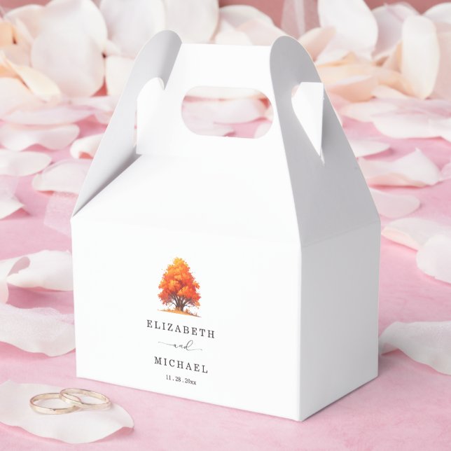 Caja Para Regalos Elegant Fall Wedding Rustic Autumn Tree Wedding  (Boda)
