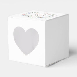 Caja Para Regalos Elegant Floral Frame Baptism Heart