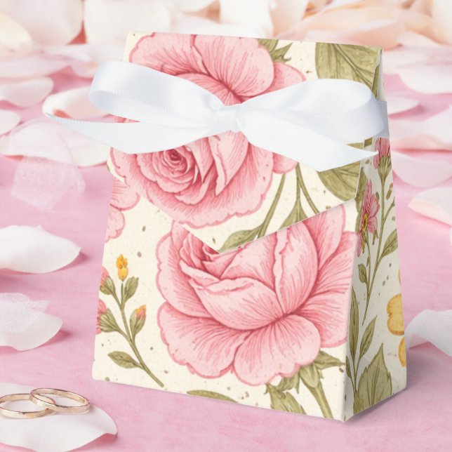 Caja Para Regalos Elegant Floral Pattern Design – Timeless Botanical (Boda)
