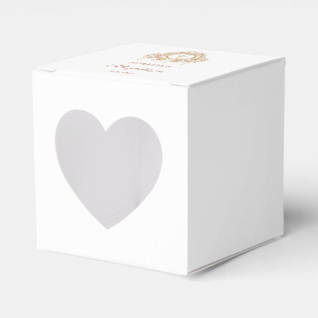 Caja Para Regalos Elegant Frame Holy Cross Baptism Heart (Anverso)