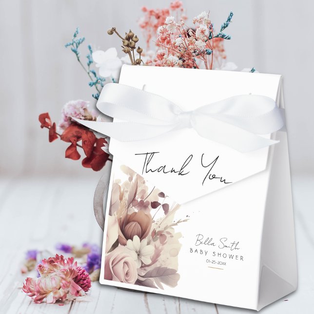 Caja Para Regalos Elegant Neutral Gold Cradle Baby Shower (Subido por el creador)