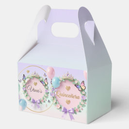 Caja Para Regalos Elegant Pastel Quinceañera Place Cards